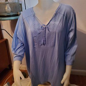 Roamans 4X Sky Blue Tunic